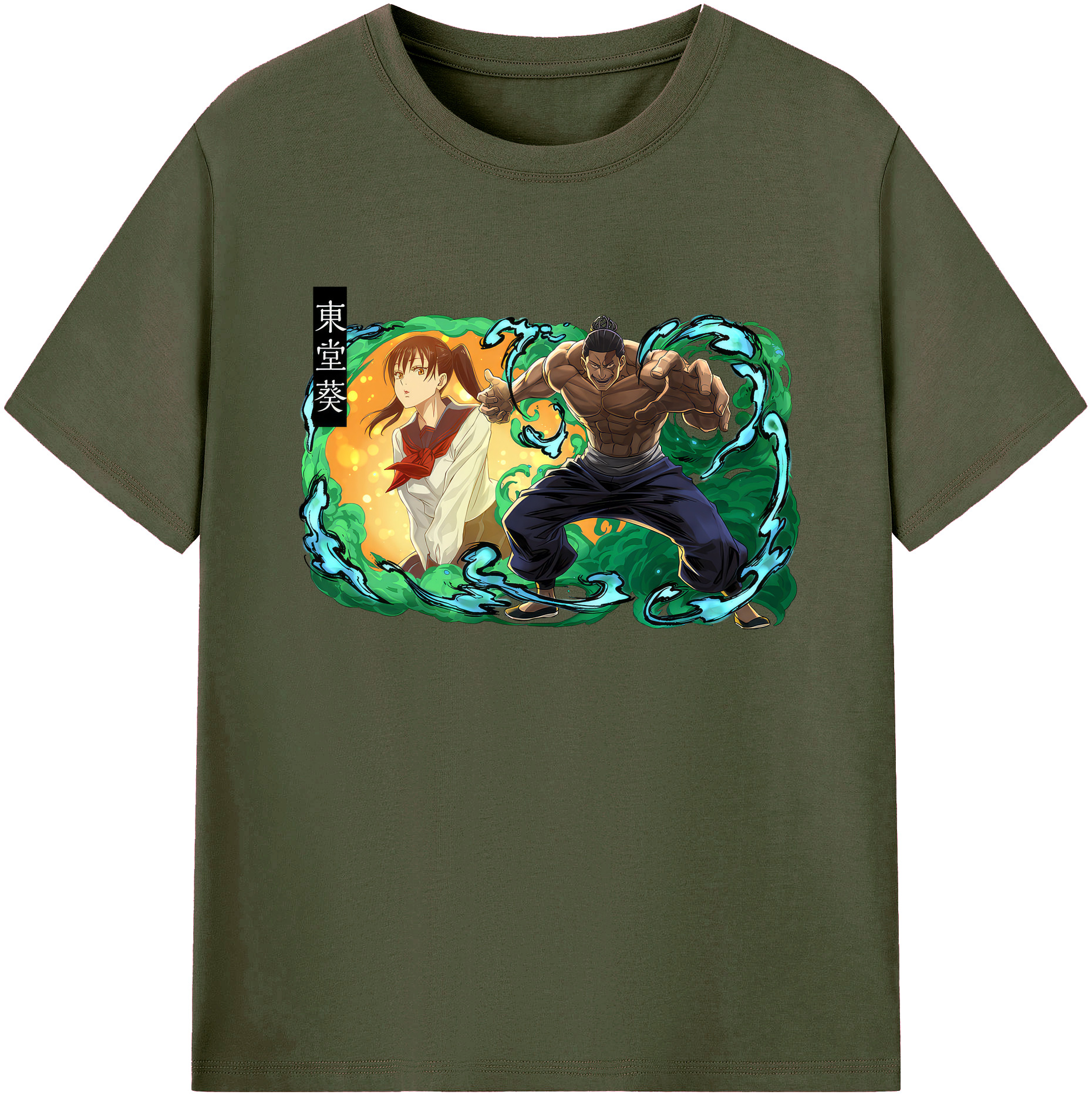 （画像用） 呪術廻戦 Jujutsu Kaisen 綿100％ メンズ半袖Tシャツ｜肌触りやわらか＆通気性